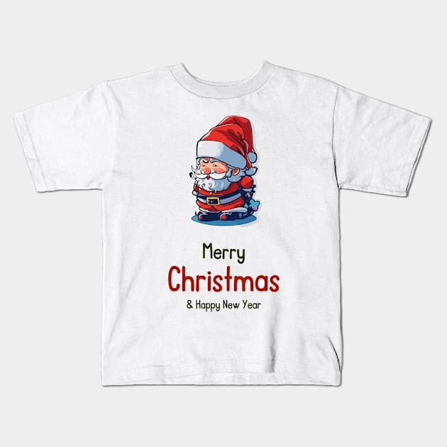 Merry Christmas And Happy New Year Kids T-Shirt by AySelin